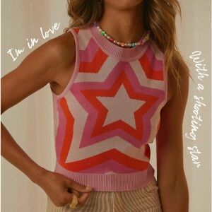 Peppermayo Exclusive - Celestial Knit Crop - Pink